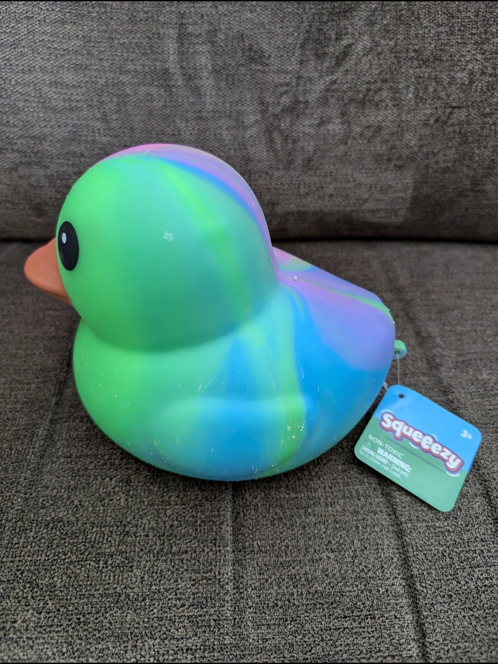 Squeeezy Tye-Dye Squishy Duck - Picture 2 of 2